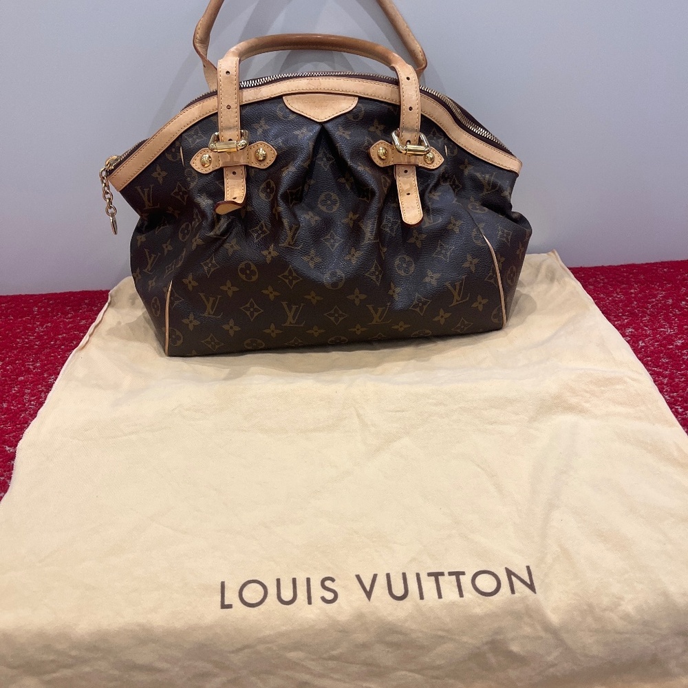 Louis Vuitton Monogram Canvas Top-Handle Tote with Vachetta Trim